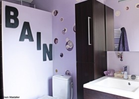 idée déco salle de bain stickers