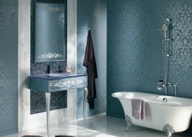 ambiance salle de bain bleu