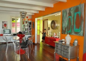 ambiance salon turquoise